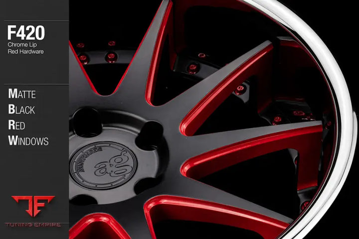 AVANT GARDE AG F420 - MATTE BLACK RED WINDOWS