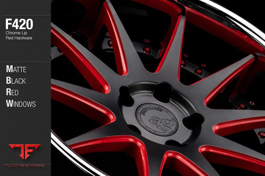 AVANT GARDE AG F420 - MATTE BLACK RED WINDOWS