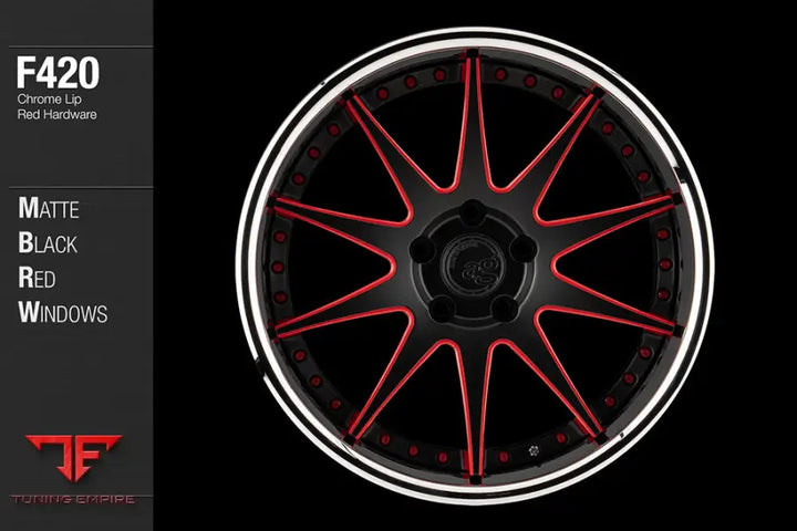 AVANT GARDE AG F420 - MATTE BLACK RED WINDOWS