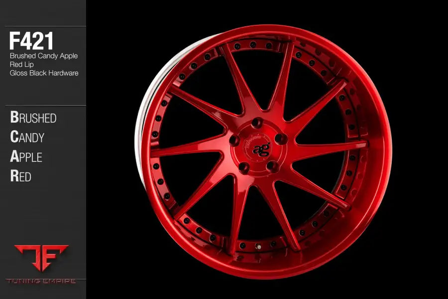 AVANT GARDE AG F421 - BRUSHED CANDY APPLE RED