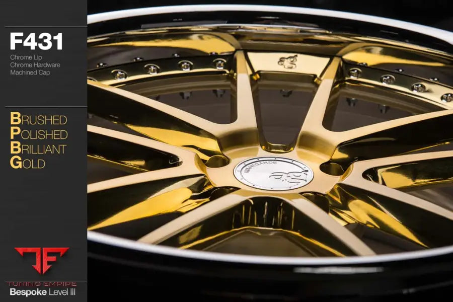 AVANT GARDE AG F431 - BRUSHED POLISHED BRILLIANT GOLD