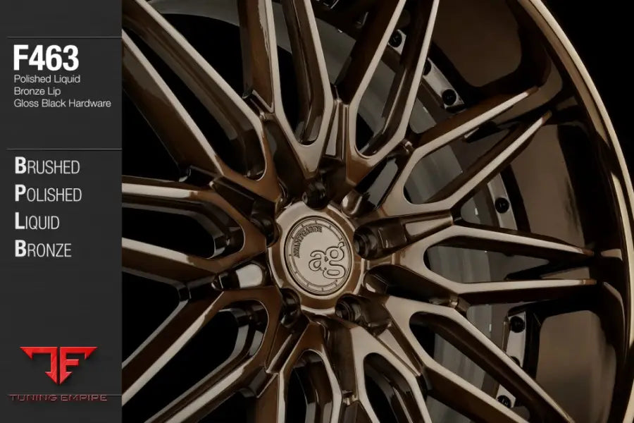 AVANT GARDE AG F463 - BRUSHED POLISHED LIQUID BRONZE