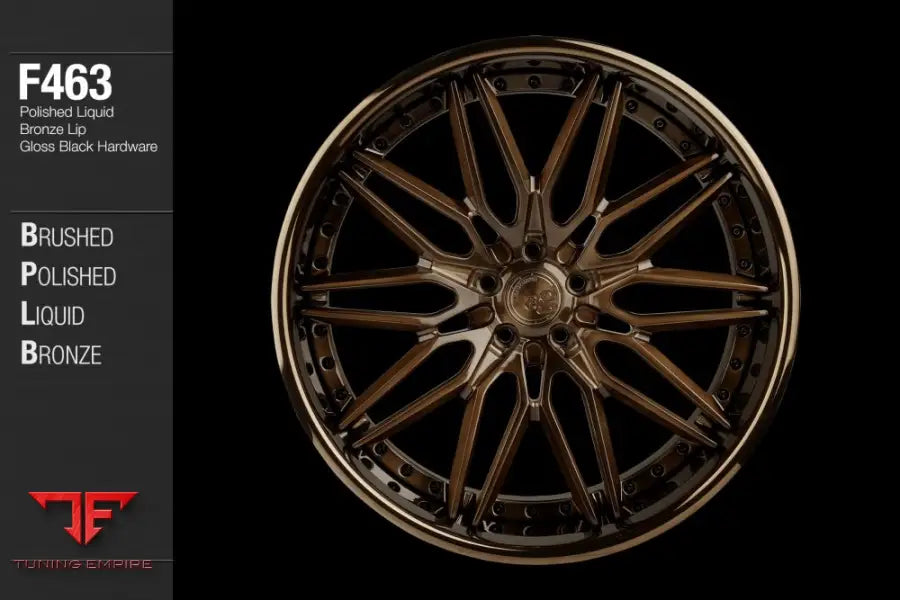 AVANT GARDE AG F463 - BRUSHED POLISHED LIQUID BRONZE