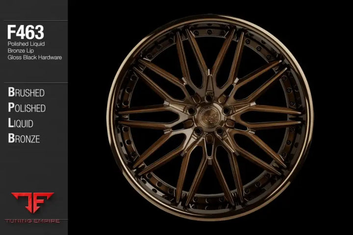 AVANT GARDE AG F463 - BRUSHED POLISHED LIQUID BRONZE