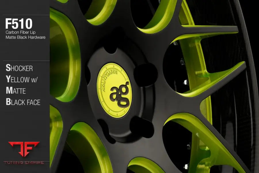 AVANT GARDE AG F510 - SHOCKER YELLOW MATTE BLACK FACE