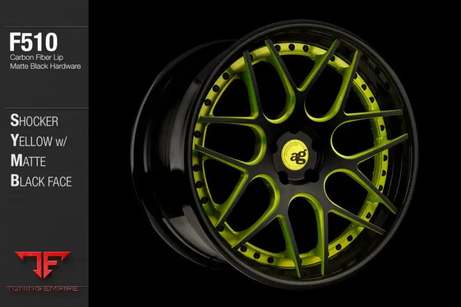AVANT GARDE AG F510 - SHOCKER YELLOW MATTE BLACK FACE