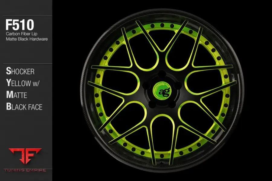 AVANT GARDE AG F510 - SHOCKER YELLOW MATTE BLACK FACE