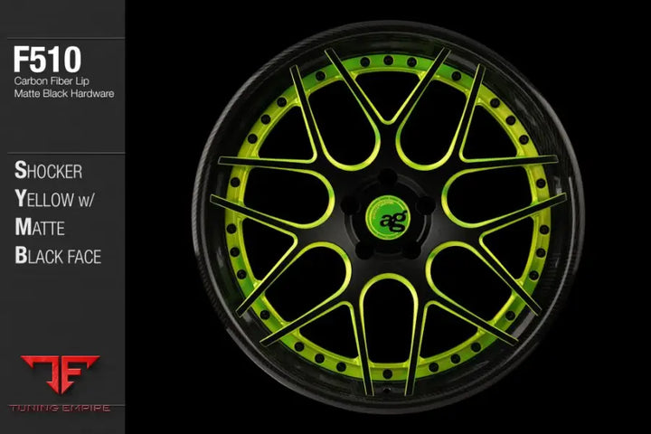 AVANT GARDE AG F510 - SHOCKER YELLOW MATTE BLACK FACE