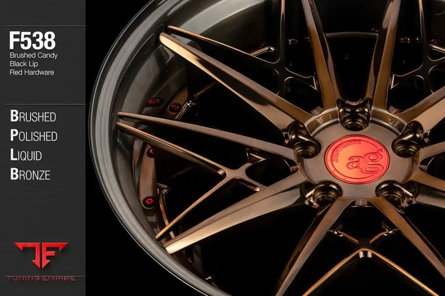 AVANT GARDE AG F538 - BRUSHED POLISHED LIQUID BRONZE