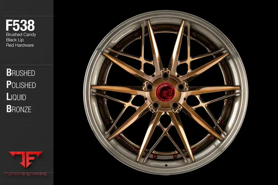 AVANT GARDE AG F538 - BRUSHED POLISHED LIQUID BRONZE