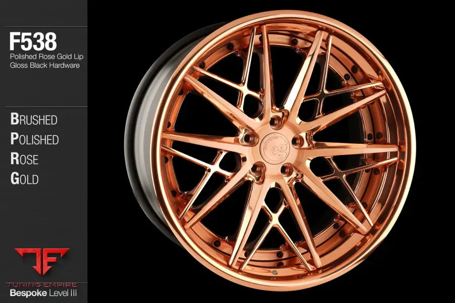 AVANT GARDE AG F538 - BRUSHED POLISHED ROSE GOLD