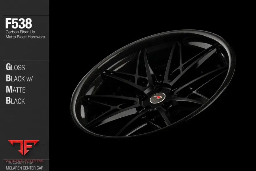 AVANT GARDE AG F538 - GLOSS BLACK W/ MATTE BLACK FACE