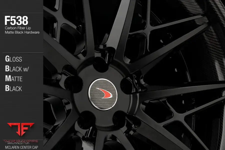 AVANT GARDE AG F538 - GLOSS BLACK W/ MATTE BLACK FACE