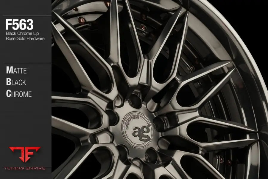 AVANT GARDE AG F563 - MATTE BLACK CHROME