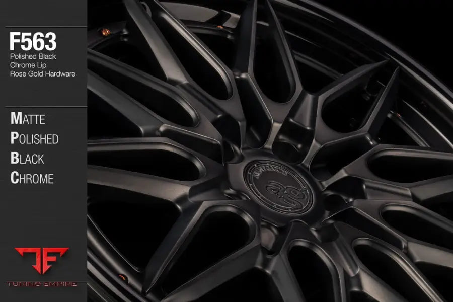 AVANT GARDE AG F563 - MATTE POLISHED BLACK CHROME