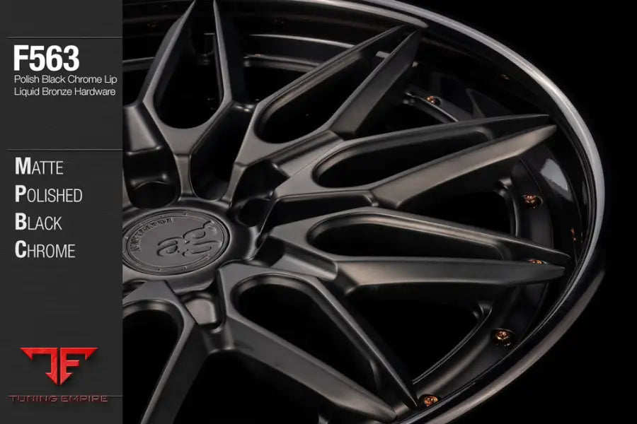 AVANT GARDE AG F563 - MATTE POLISHED BLACK CHROME