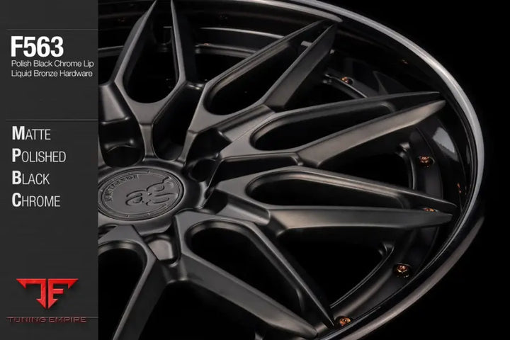 AVANT GARDE AG F563 - MATTE POLISHED BLACK CHROME