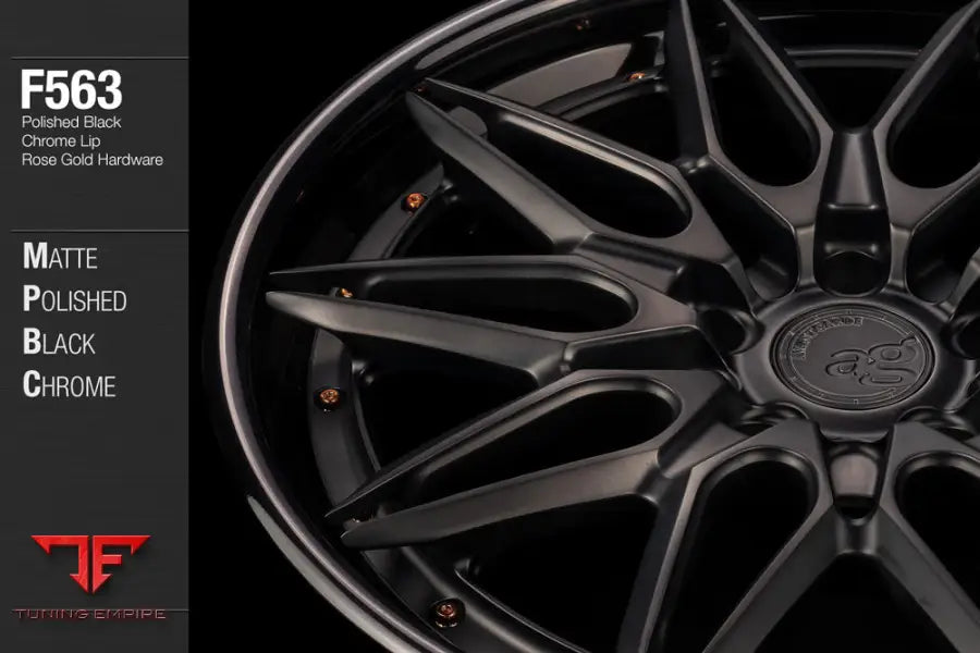 AVANT GARDE AG F563 - MATTE POLISHED BLACK CHROME