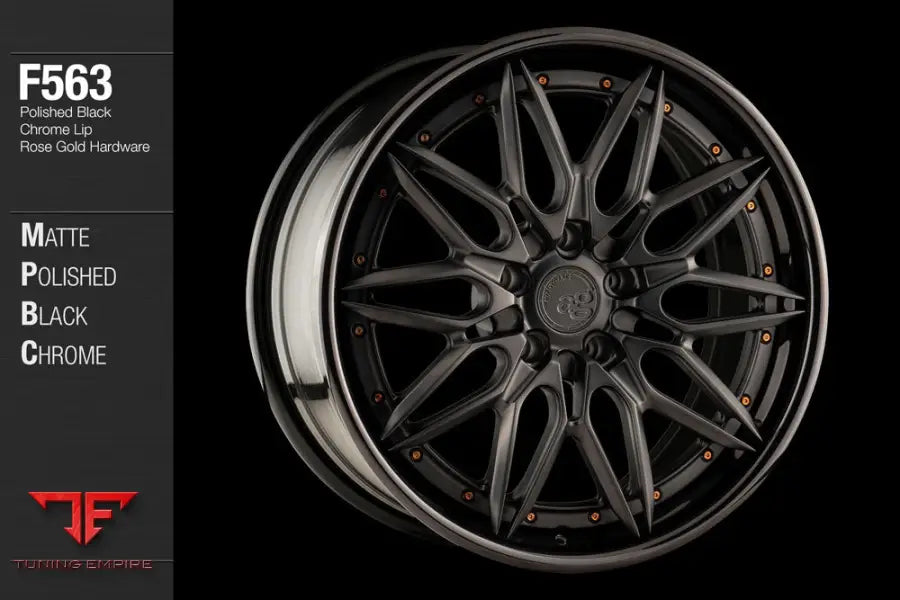 AVANT GARDE AG F563 - MATTE POLISHED BLACK CHROME