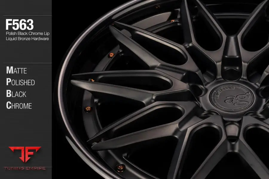 AVANT GARDE AG F563 - MATTE POLISHED BLACK CHROME