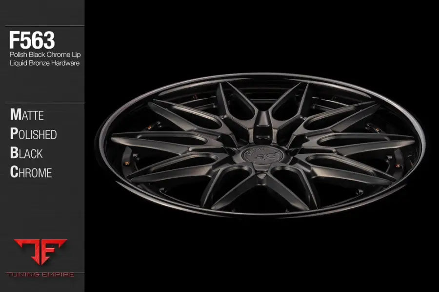 AVANT GARDE AG F563 - MATTE POLISHED BLACK CHROME