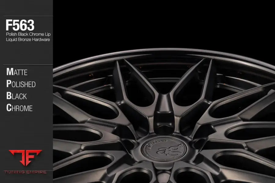 AVANT GARDE AG F563 - MATTE POLISHED BLACK CHROME