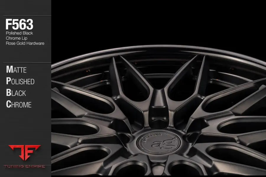 AVANT GARDE AG F563 - MATTE POLISHED BLACK CHROME