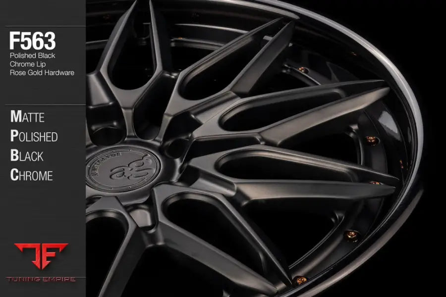 AVANT GARDE AG F563 - MATTE POLISHED BLACK CHROME