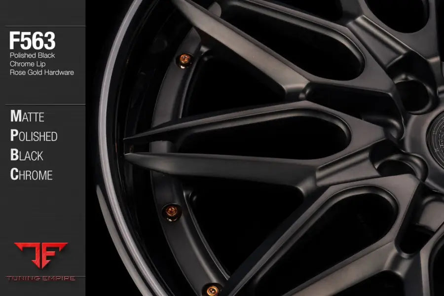 AVANT GARDE AG F563 - MATTE POLISHED BLACK CHROME