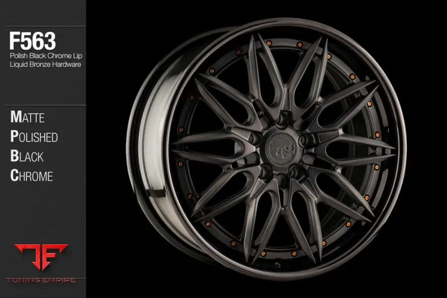 AVANT GARDE AG F563 - MATTE POLISHED BLACK CHROME