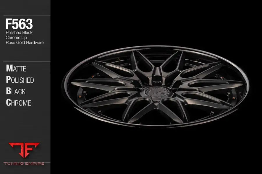 AVANT GARDE AG F563 - MATTE POLISHED BLACK CHROME