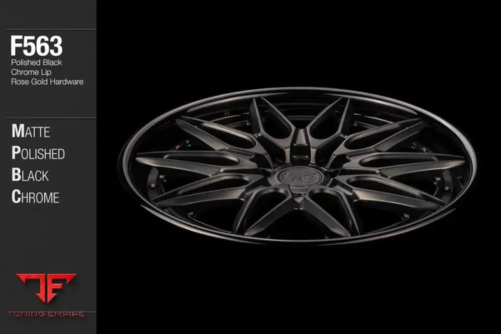 AVANT GARDE AG F563 - MATTE POLISHED BLACK CHROME