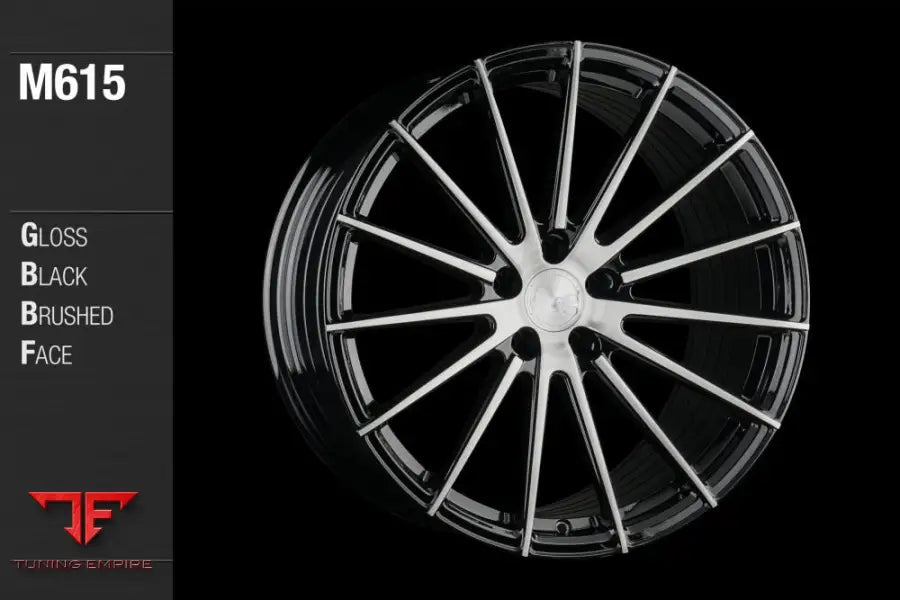 AVANT GARDE AG M615 - GLOSS BLACK BRUSHED FACE
