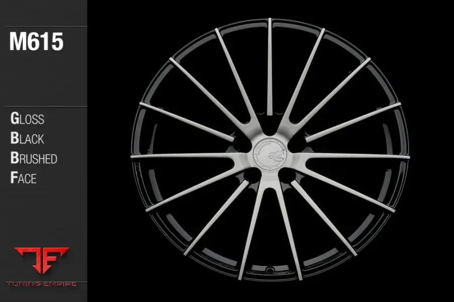 AVANT GARDE AG M615 - GLOSS BLACK BRUSHED FACE