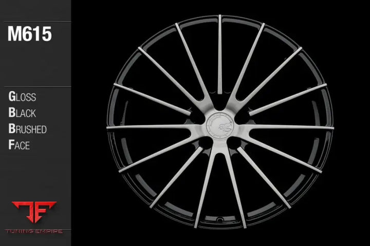 AVANT GARDE AG M615 - GLOSS BLACK BRUSHED FACE