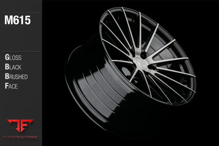 AVANT GARDE AG M615 - GLOSS BLACK BRUSHED FACE