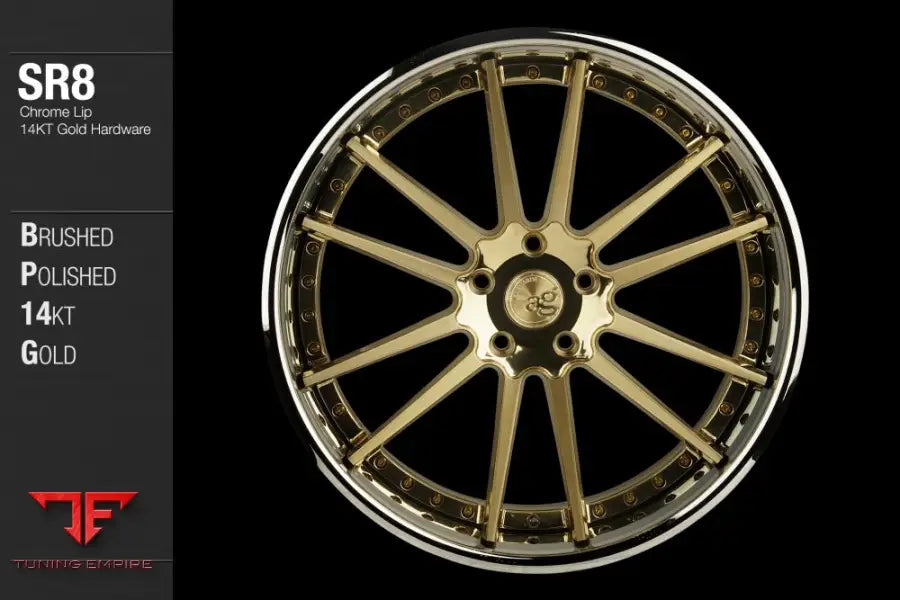 AVANT GARDE AG SR8 - BRUSHED POLISHED 14KT GOLD