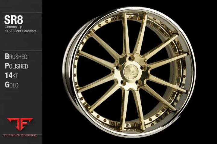 AVANT GARDE AG SR8 - BRUSHED POLISHED 14KT GOLD