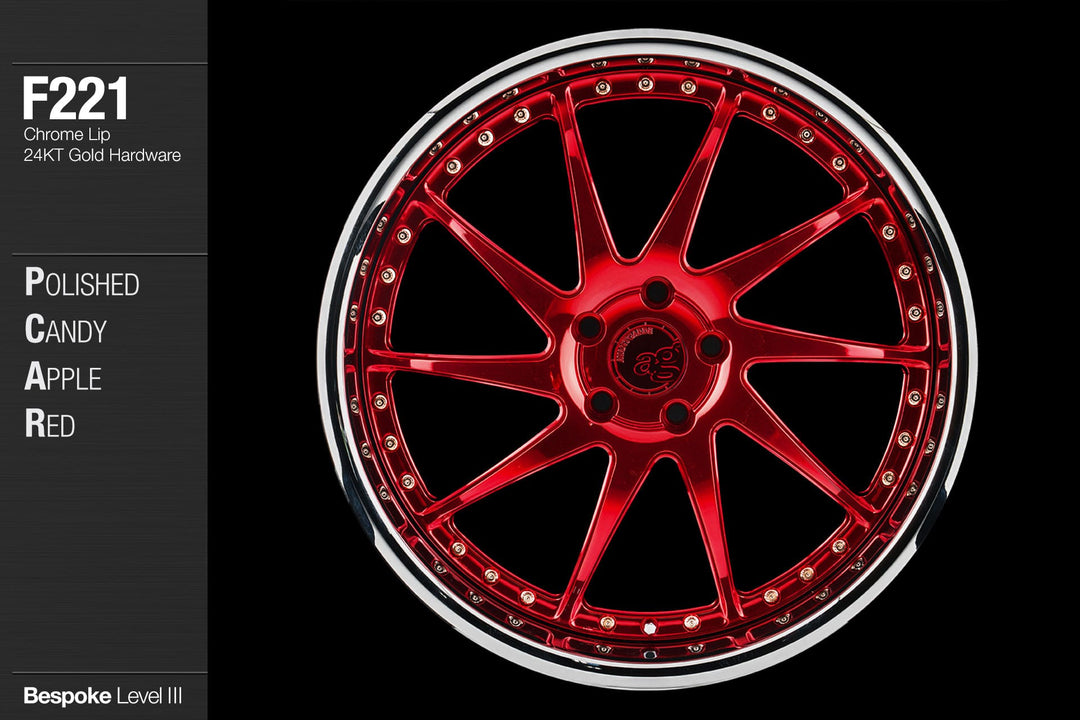 AVANT GARDE AG F221 - POLISHED CANDY APPLE RED