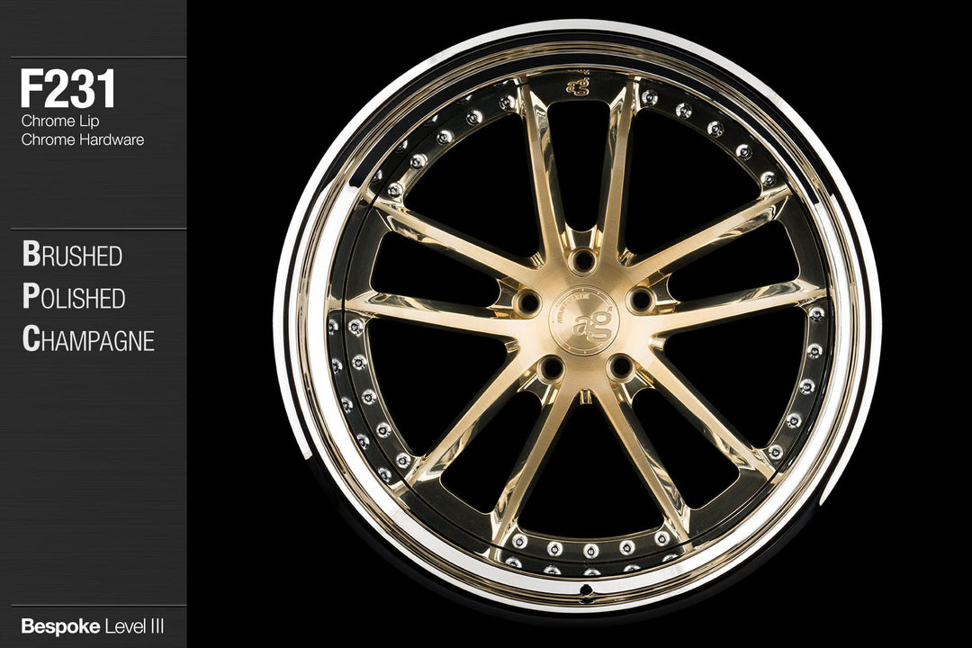AVANT GARDE AG F231 - BRUSHED POLISHED CHAMPAGNE