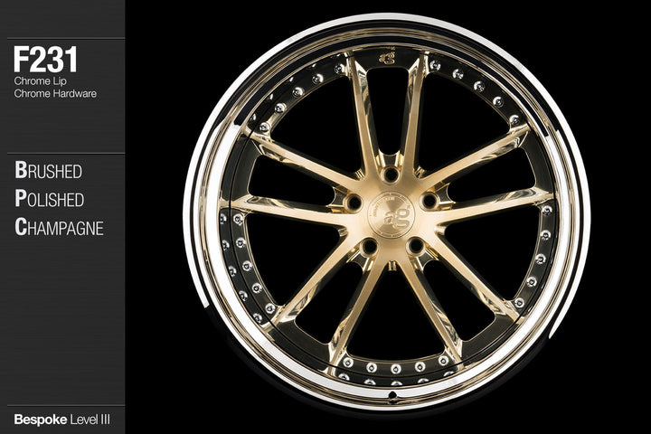 AVANT GARDE AG F231 - BRUSHED POLISHED CHAMPAGNE