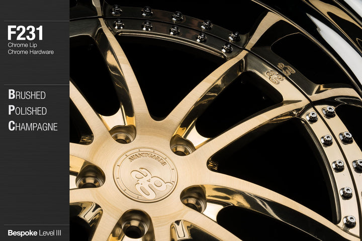 AVANT GARDE AG F231 - BRUSHED POLISHED CHAMPAGNE