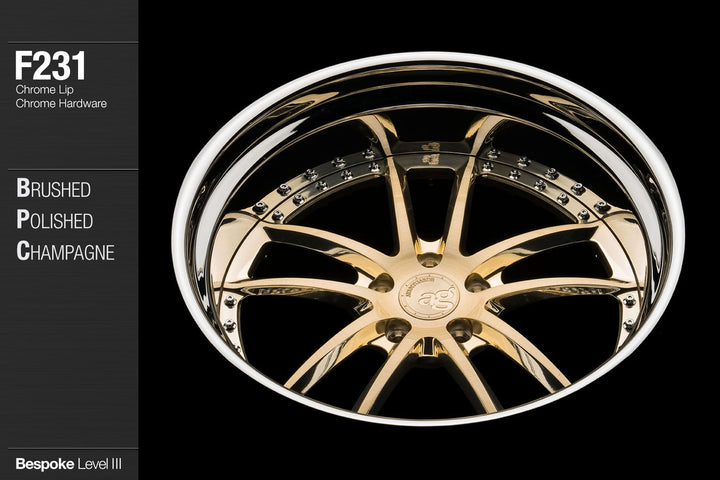 AVANT GARDE AG F231 - BRUSHED POLISHED CHAMPAGNE