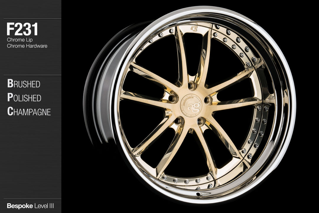 AVANT GARDE AG F231 - BRUSHED POLISHED CHAMPAGNE