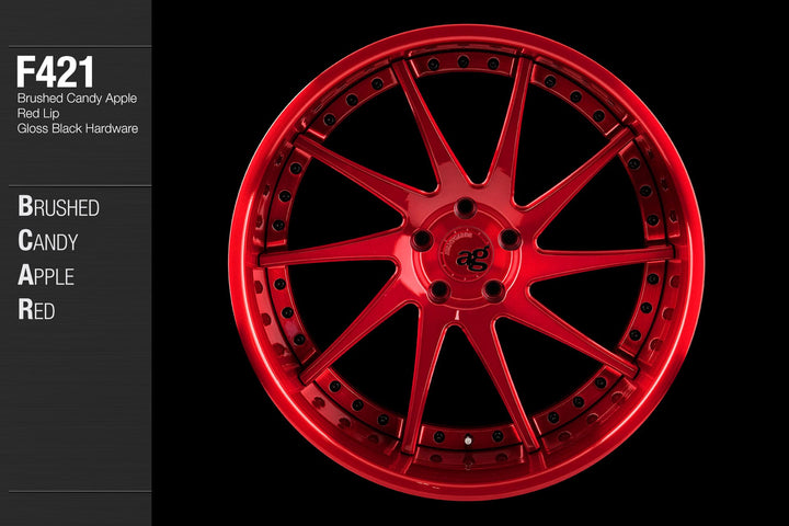 AVANT GARDE AG F421 - BRUSHED CANDY APPLE RED