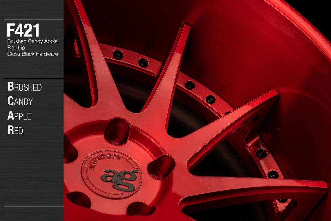 AVANT GARDE AG F421 - BRUSHED CANDY APPLE RED