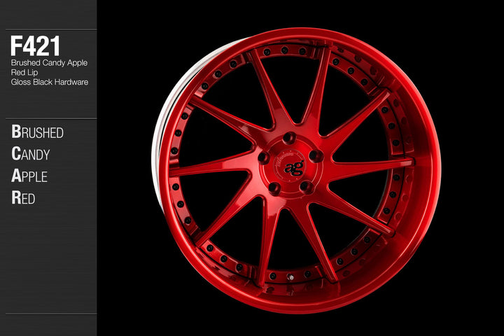 AVANT GARDE AG F421 - BRUSHED CANDY APPLE RED