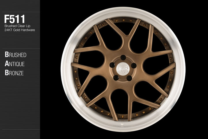 AVANT GARDE AG F511 - MATTE BRUSHED ANTIQUE BRONZE