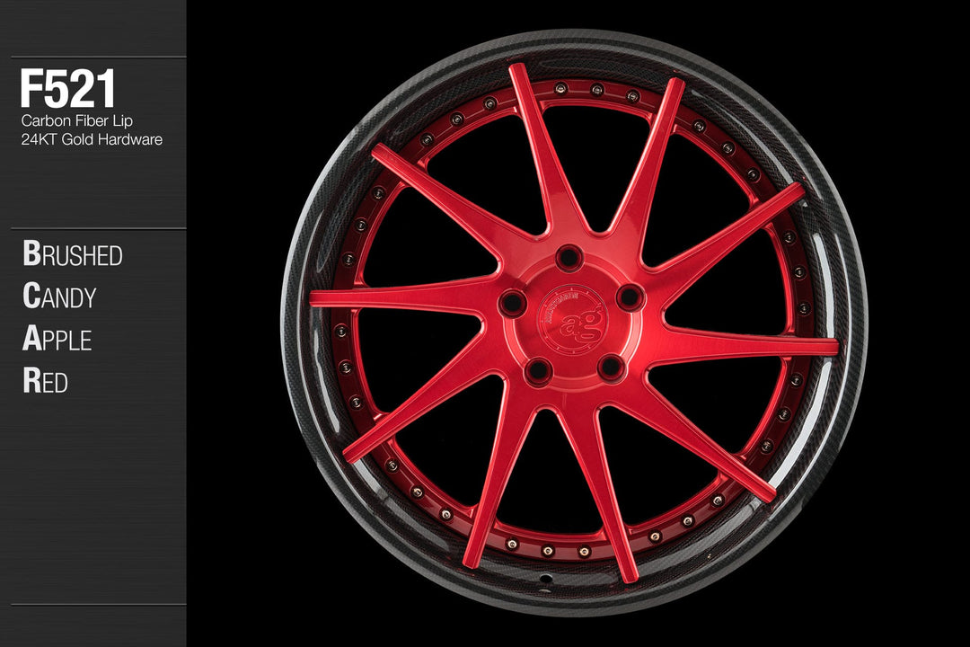 AVANT GARDE AG F521 - BRUSHED CANDY APPLE RED