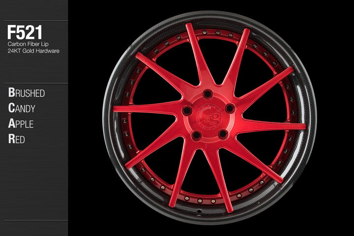 AVANT GARDE AG F521 - BRUSHED CANDY APPLE RED